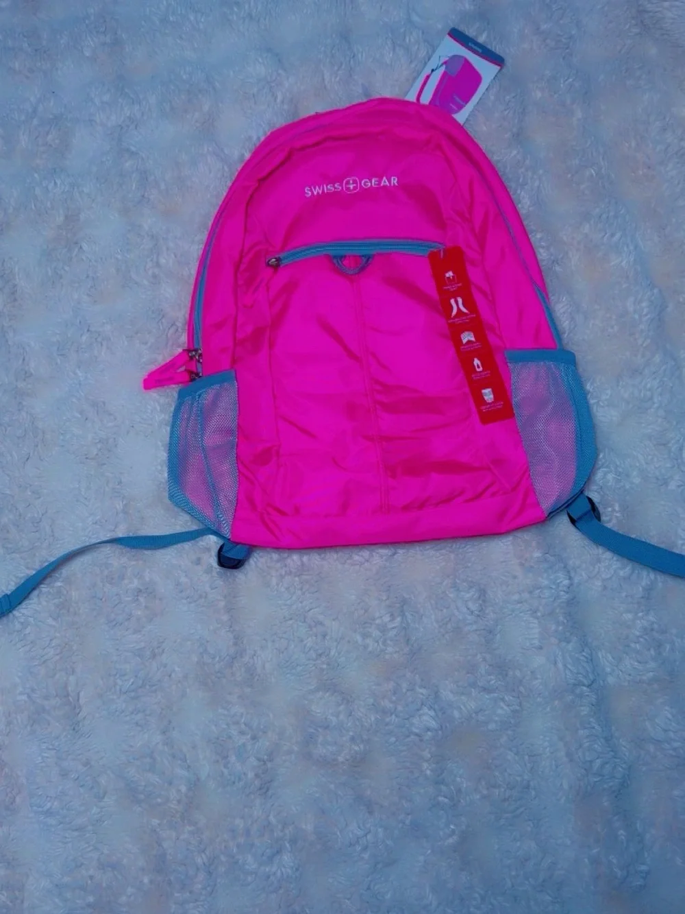 SwissGear Kids Backpack in Hot Pink with Gray Accents
